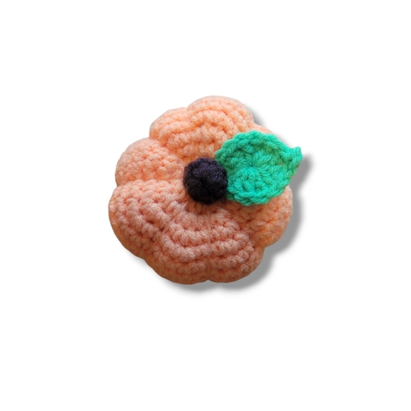 Crochet Small Pumpkin Halloween Thanksgiving Autumn - Picture 4 of 6